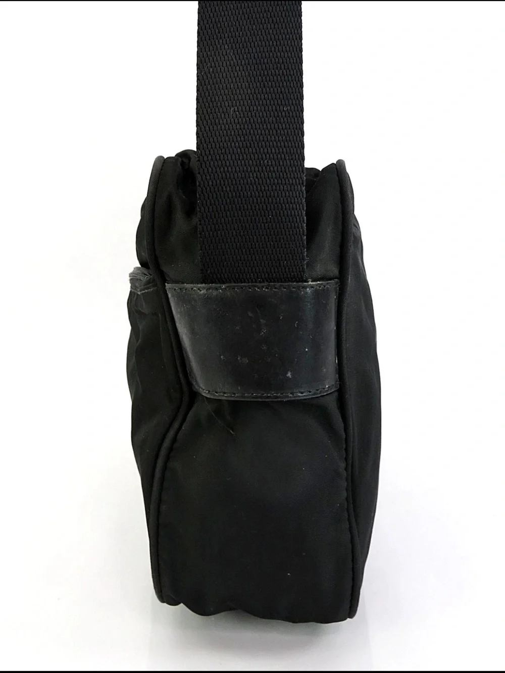 Prada Black Nylon Messenger Bag for Men